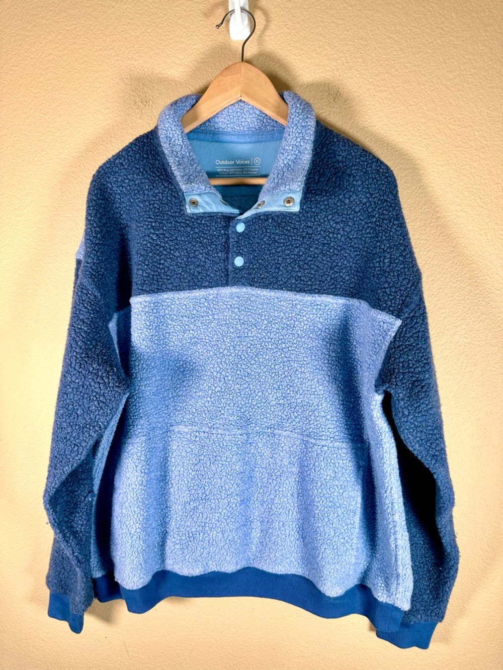 Outdoor Voices Snap Megafleece Pull-Over Sweater